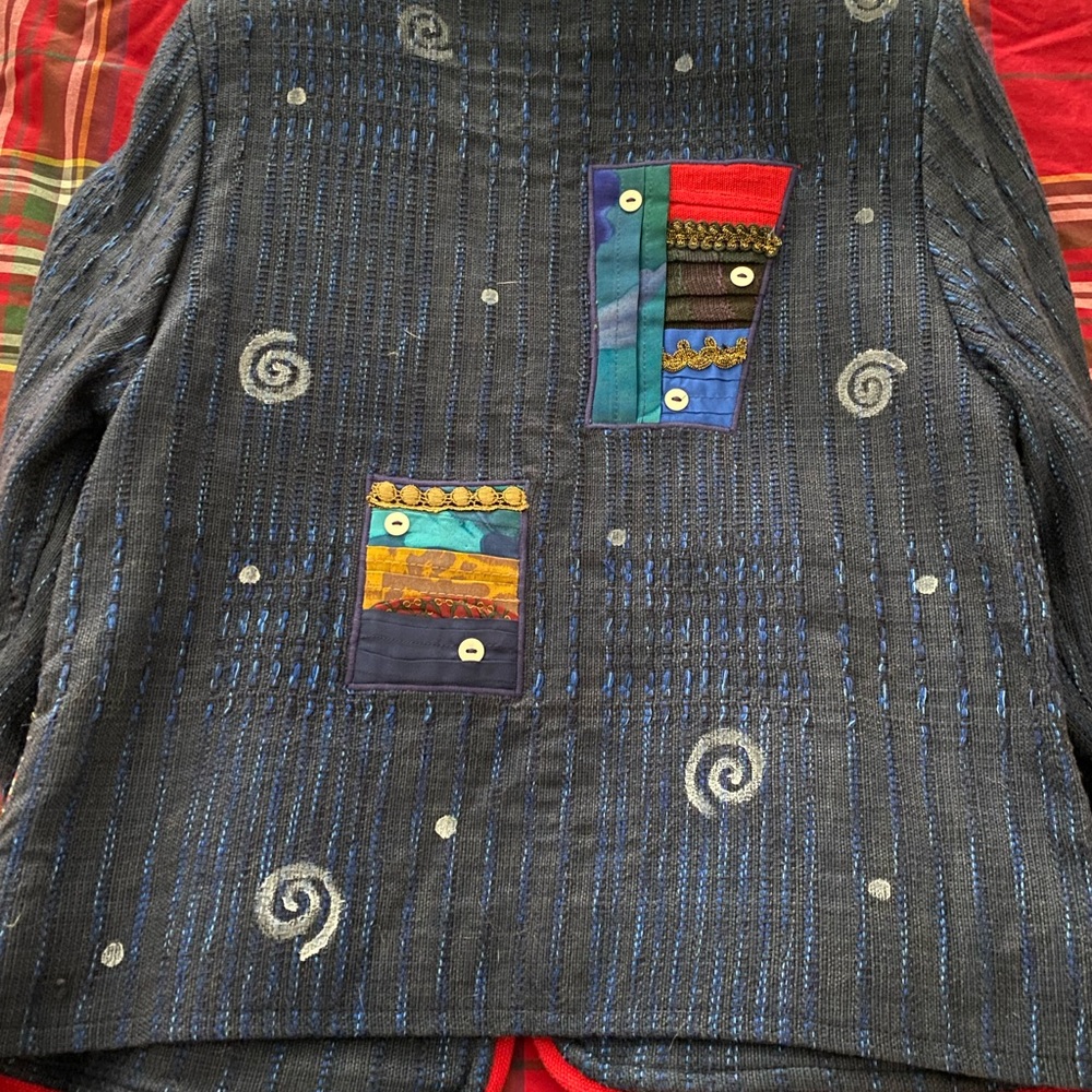 Vintage Crystal Patchwork Jacket - image 3